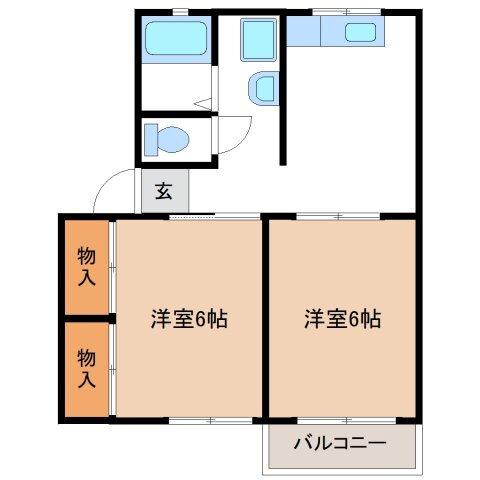 サカイA（202） 間取り図画像