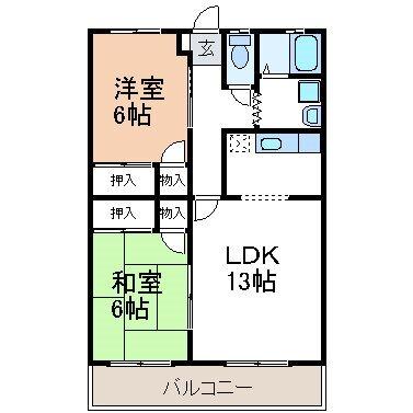 ジュネスひだか（103） 間取り図画像