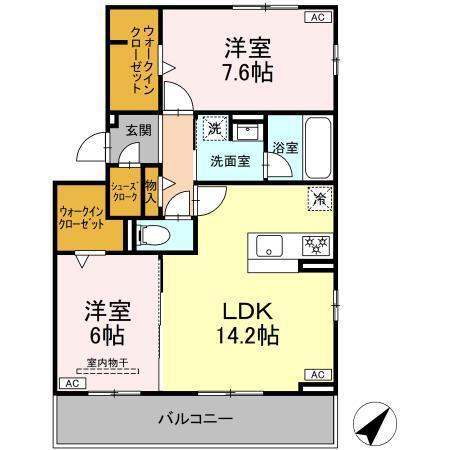 D-avance小川町（201） 間取り図画像