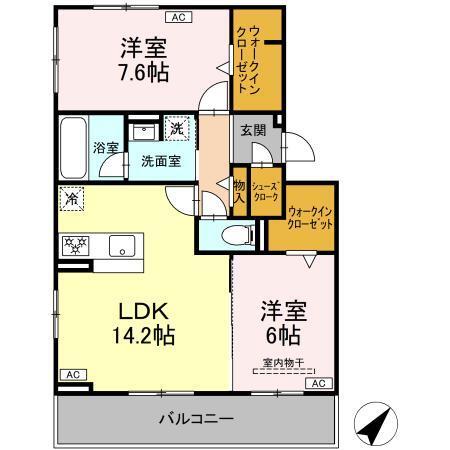 D-avance小川町（202） 間取り図画像