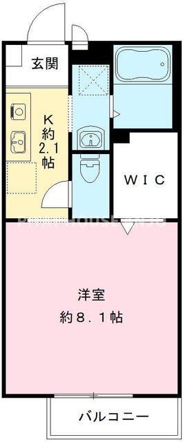 Ｋ’ｓ　ＨＯＵＳＥ　B（203号室） 間取り図画像