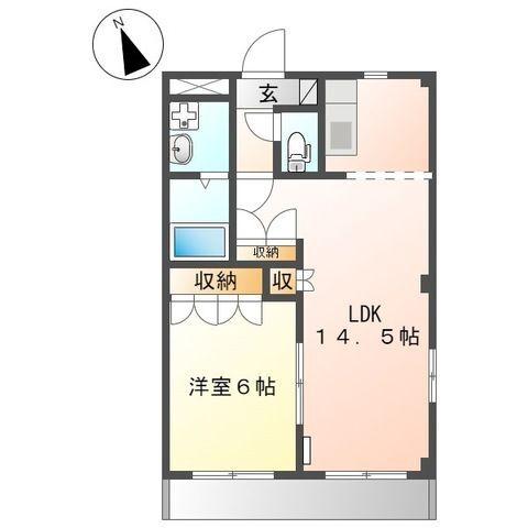 ハイツももの里（101） 間取り図画像