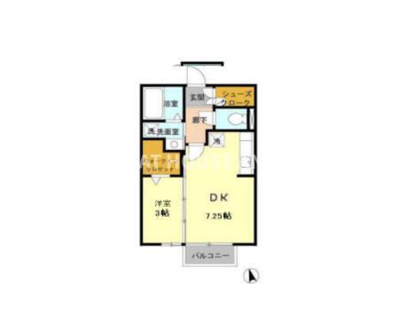 セジュールアラコ　A（202） 間取り図画像