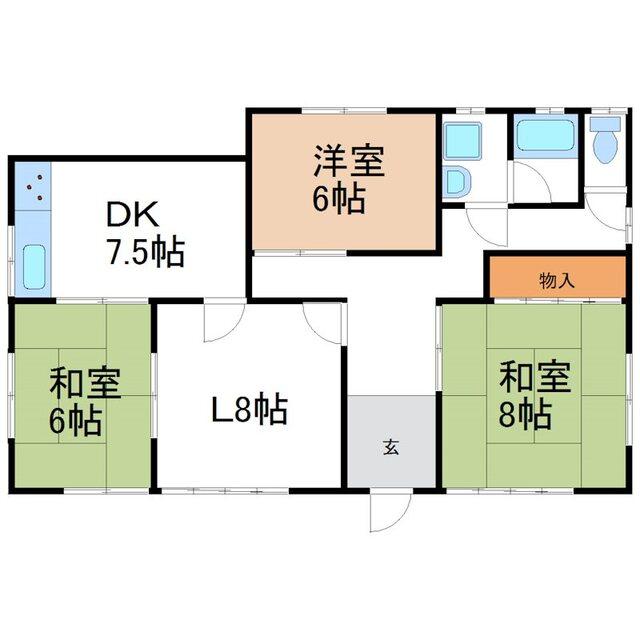 富士見町戸建借家（1） 間取り図画像