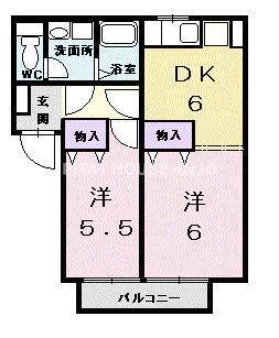 ピーコック・ブルー（102） 間取り図画像