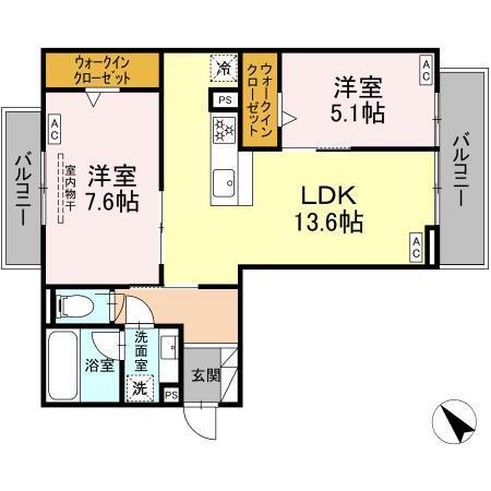 D-avance今本町C（301） 間取り図画像