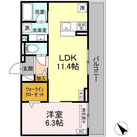 D-avance今本町C（202） 間取り図画像