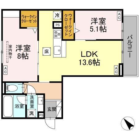 D-avance今本町C（101） 間取り図画像