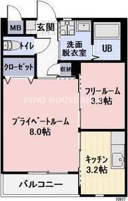 エステート若石山（205） 間取り図画像