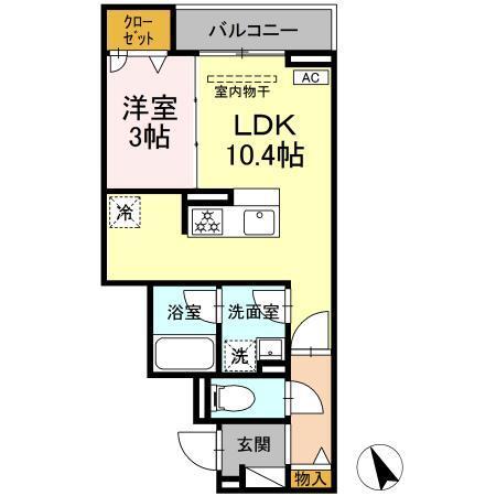 アリヴィオ（302） 間取り図画像