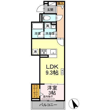 アリヴィオ（203） 間取り図画像