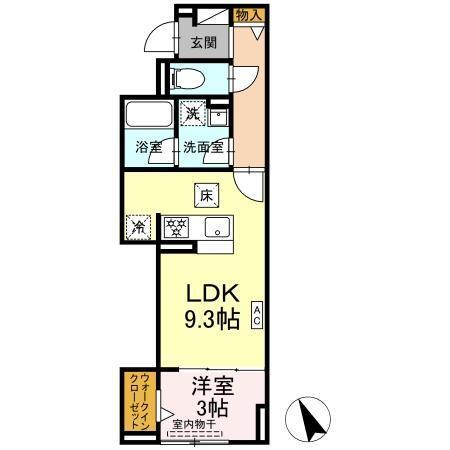 アリヴィオ（103） 間取り図画像