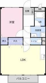 Surplus　Two　Ichikawa　B（201） 間取り図画像