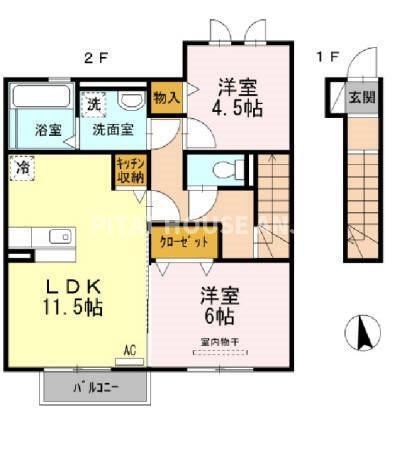セジュール２１（202） 間取り図画像