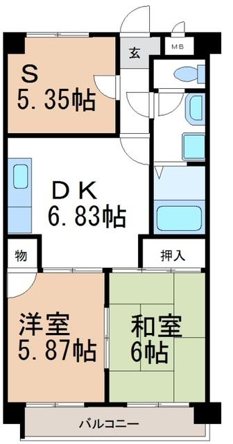 サンルート２３（302） 間取り図画像