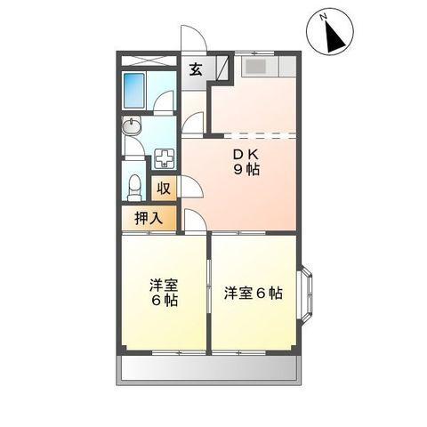 ロイヤルハイツⅡ（101） 間取り図画像
