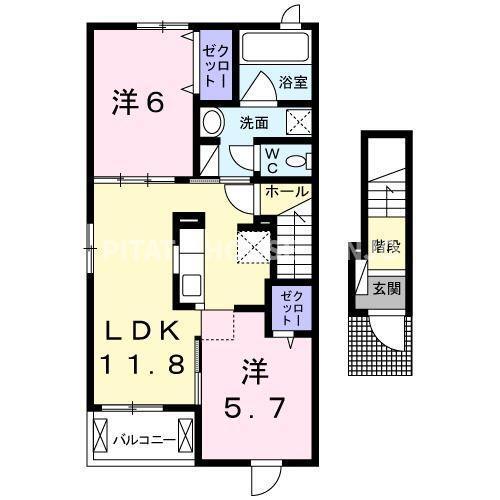 ベル　フレーズ　２４Ⅰ（201） 間取り図画像