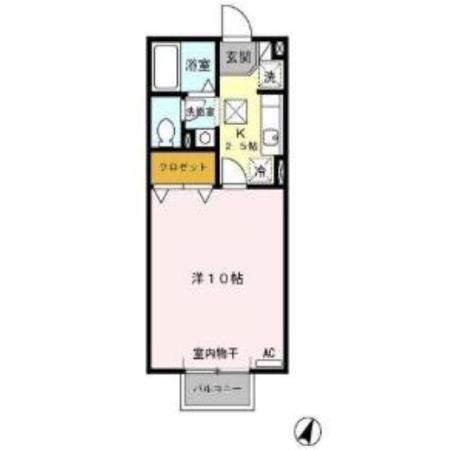 リヴィエール入船（107） 間取り図画像