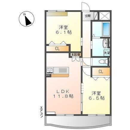 ＡＧＵＮ（202） 間取り図画像