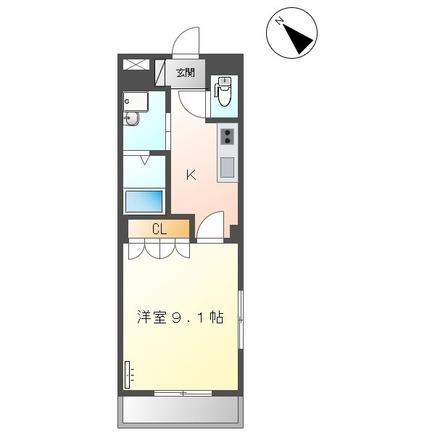イーストパレス夢見月（206） 間取り図画像