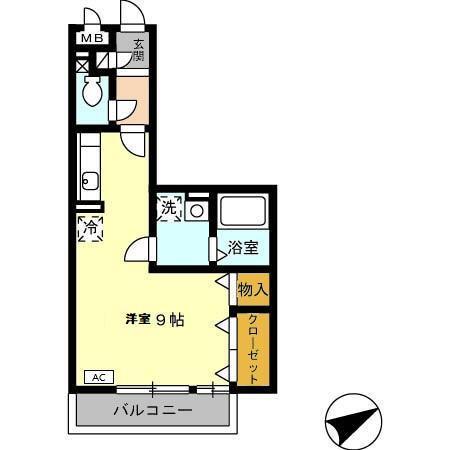 セジュール恩田（301） 間取り図画像