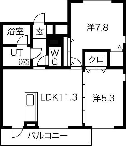 サニーハイツ（106） 間取り図画像