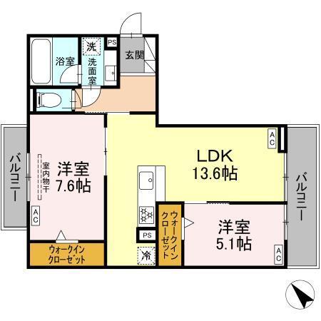 D-avance今本町B（203） 間取り図画像