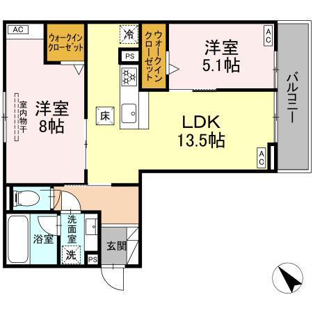 D-avance今本町B（101） 間取り図画像