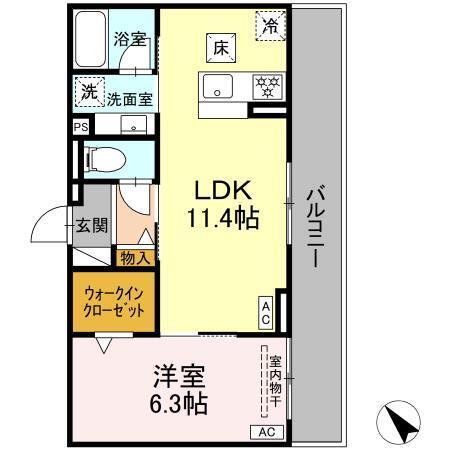 D-avance今本町B（102） 間取り図画像