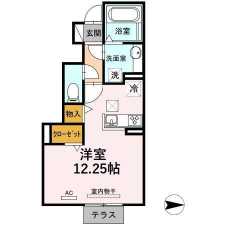 エグゼコート西浅井（102） 間取り図画像