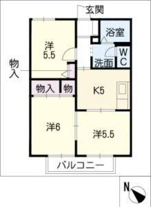 ディアス花水木　A棟（101） 間取り図画像