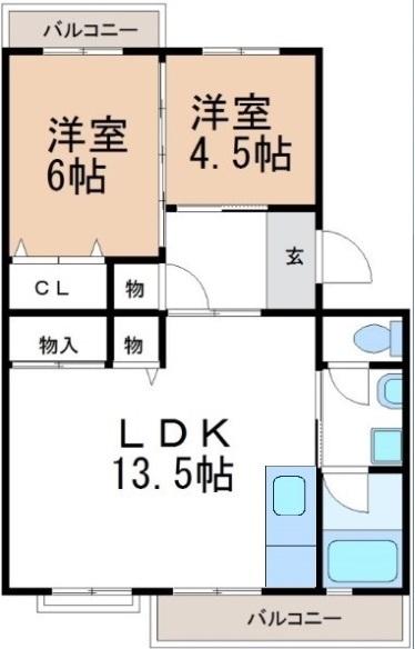 メゾン酒井Ａ（EC・照明付き）（202） 間取り図画像