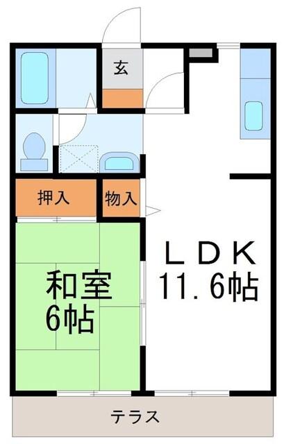 ハウスＫⅡ　Ｂ（202） 間取り図画像