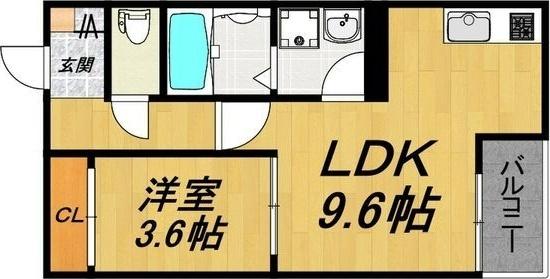 LE COCON 刈谷Ⅱ（102） 間取り図画像