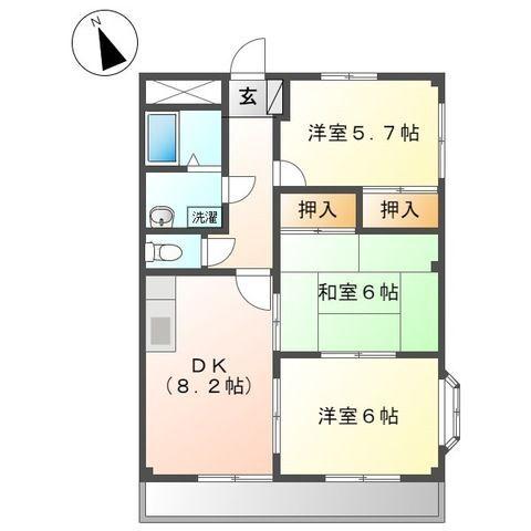 はっぴいはうす（202） 間取り図画像