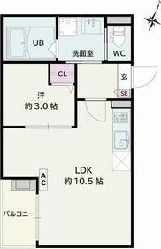 Jack kamishigeharaⅠ（102） 間取り図画像
