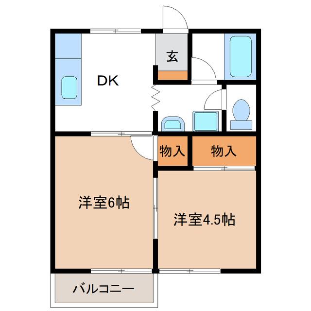 サンハイツ（202） 間取り図画像