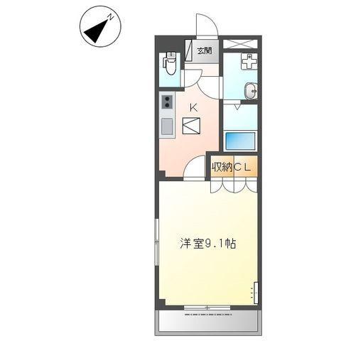 パークサイド伏見（105） 間取り図画像