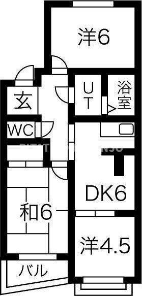 パークサイド今岡Ａ（402） 間取り図画像