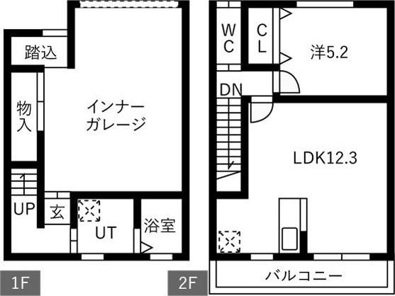 仮称)知立ガレージハウス（C） 間取り図画像