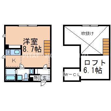 プリマグランデ安城　弐番館（105） 間取り図画像