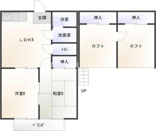 コーポラスノベルティD棟（205） 間取り図画像