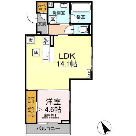 アムール・シェモア（102） 間取り図画像