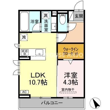 アムール・シェモア（203） 間取り図画像