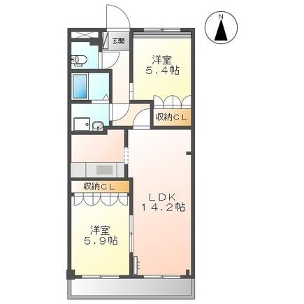 グランディスⅡ（202） 間取り図画像