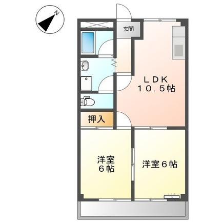 エバーハイツ（201） 間取り図画像