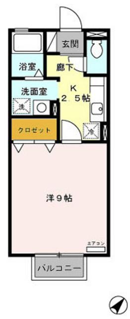カーサ八橋（106） 間取り図画像