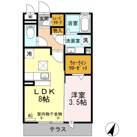 スクエア新富（105） 間取り図画像