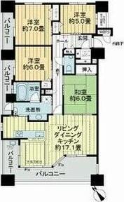 ライオンズステーションプラザ安城（301） 間取り図画像