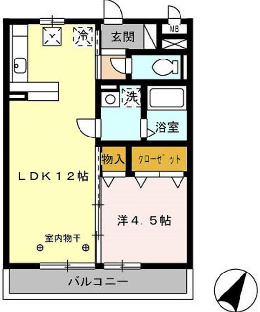 ジーンズコート（103） 間取り図画像